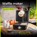 2000W 2-Waffle Waffle Plant Liquid Temperature Control Non-stick Plates Grooves For Excess Dough 2 Lights_maomaolike.com