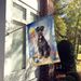 Kerry Blue Terrier Happy Birthday House Flag Large Porch Sleeve Pole Decorative Outside Yard Banner Artwork Wall Hanging, Polyester, House Size, Multicolor_maomaolike.com