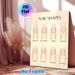 Nail Shapes Painting Poster, Gentle-toned Illustrated Nail Style Guide Poster, Informative Nail Shape Reference Ideal For Beauty Salon, Makeup Studio_maomaolike.com