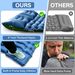Double Sleeping Pad - Self Inflating Sleeping Mat 4" Extra-Thick for 2 Person with Pillow Built-in Foot Pump Camping Pad for Backpacking, Hiking_maomaolike.com