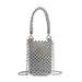 Niche Design Crossbody Bucket Simple Personality Single Shoulder Sweet Cool Style Bag Fashion Woven Beaded Handbag_maomaolike.com