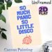 Disco Themed Slogan Painting Poster, Minimalist Blue Typography & Red Disco Ball Poster, Playful Retro Wall Decor Ideal For Living Room, Entertainment_maomaolike.com