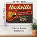 Nashville Guitar Painting Poster, Vintage Retro Style Poster With Neon-outlined Electric Guitar & Classic Lettering, Nostalgic Music-themed Decor For_maomaolike.com