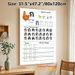 Thai Alphabet Learning Painting Poster, Cute Animal-themed Educational Poster, Facilitates Letter Writing Practice And Recognition, Ideal For Language_maomaolike.com