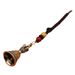 Brass Demon-Subduing Pestle Bell Copper Magical Tool Vintage Handmade Woven Rope Keychain Bag Pendant Street Stall Small Item_maomaolike.com