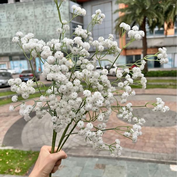 New White Baby's Breath Foreign Trade, 108 Stems With Soft Touch, Artificial Flowers For Wedding Bouquets Wholesale_maomaolike.com
