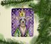 Chinese Crested King Of Mardi Gras Porcelain Ornament Christmas Tree Hanging Decorations For Home Christmas Holiday, Rectangle, Gift, Multicolor_maomaolike.com