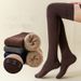 Non-slip wool long tube knee socks children's winter velvet padded wool socks Terry high socks warm thigh socks_maomaolike.com