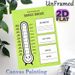Thermometer Savings Tracker Painting Poster, Light Green Cute Cartoon-style Poster, Practical Tool To Track Savings Progress, Ideal For Home Office_maomaolike.com
