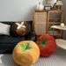 ins Soft Cute Mushroom Tomato Futon Bed Cushion Doll Throw Lazy Living Room Sofa Pillow_maomaolike.com