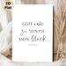 Psalm 73:28 German Religious Verse Painting Poster, Minimalist Black & White Typographic Poster, Serene Spiritual Message Ideal For Home, Prayer Space_maomaolike.com