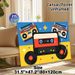 Retro Music Themed Painting Poster, Vibrant Flat-style Retro Audio Items Poster, Nostalgic Vintage Music Decor Suitable For Music Room, Living Room_maomaolike.com