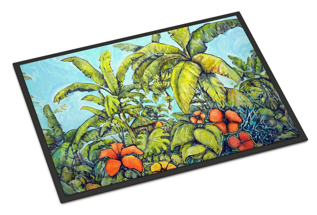 Banana Cabana Doormat Front Door Mat Indoor Outdoor Rugs For Entryway, Non Slip Washable Low Pile, 24H X 36W_maomaolike.com