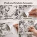 Black & White Botanical Wallpaper – Peel & Stick Floral Wall Decor, Waterproof & Removable, Renter-Friendly_maomaolike.com