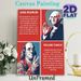 US Founding Fathers Painting Poster, Vibrant Retro-style George Washington & Benjamin Franklin Portrait Poster, Informative Historical Content Ideal_maomaolike.com