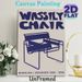 Wassily Chair Painting Poster, Minimalist Retro Navy Blue Line Art Poster, Vintage Iconic Furniture Design, Ideal For Living Room And Studio Decor_maomaolike.com