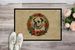 American Bulldog Christmas Flowers Doormat Front Door Mat Indoor Outdoor Rugs For Entryway, Non Slip Washable Low Pile, 24H X 36W_maomaolike.com