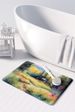 Montana Bitterroot In Watercolor Memory Foam Kitchen Mat Machine Washable Anti-Fatigue Mat Cushion Comfort Bath Mat Or Kitchen Rug_maomaolike.com