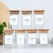 18 PCS Square Seasoning Jar Pepper Seasoning Bottle Pepper Powder Bottle 240ml Bamboo Wood Glass Seasoning Tank Square Spice Bottle_maomaolike.com