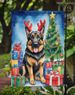 German Shepherd Christmas Reindeer Garden Flag Mailbox Flag Decorative Yard Flag Banner Outside Patio Artwork Yard Flower Beds, Garden Size, Multicolor_maomaolike.com