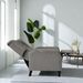 Redde Boo New Design Classic Dark Gray Waterproof Fabric Living Room Pull Button Sofa, High Back Manual Recliner Chair Cinema Home Theatre Cozy Recliner Sofa_maomaolike.com