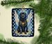 Newfoundland My Angel Porcelain Ornament Christmas Tree Hanging Decorations For Home Christmas Holiday, Rectangle, Gift, Multicolor_maomaolike.com