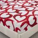 Love Couples Polyester Skin Friendly Bed Mattress Protector Fitted Sheet_maomaolike.com