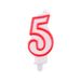 Number 5 Birthday Candle 3D Number Happy Birthday Cake Candles For Birthday Party Wedding Decoration Reunions Theme Party 7cm 24pcs_maomaolike.com