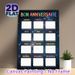 Birthday Tracker Painting Poster, Vibrant Starry-Themed Poster, Practical Design To Record Monthly Birthdays, Ideal For Office Or Community Spaces_maomaolike.com