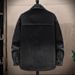 2024 vintage washed spring and autumn new jacket made of old men's denim jacket, loose and trendy versatile shirt top jacket_maomaolike.com