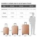 Luggage Sets ABS Hardshell 3pcs Luggage, Lightweight Durable Suitcase Sets Spinner Wheels Suitcase With TSA Lock 20''24''28'' Available(Brown)_maomaolike.com