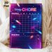 Weekly Chore Chart Painting Poster, Vibrant Neon Cyberpunk Style Poster, Practical Planner To Organize Daily And Weekly Chores, Suitable For Home_maomaolike.com