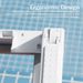 Patio Chaise Lounge Adjustable Aluminum Pool Lounge Chairs With Arm All Weather Pool Chairs For Outside,in-Pool,Lawn Gray, 1 Lounge Chair 1 Plastic Table_maomaolike.com