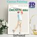 Pro Golfer Themed Painting Poster, Sleek Stylized Graphic Poster, Features Golfer Swing Pose & Career Tournament Stats, Ideal For Home, Golf Club Or_maomaolike.com