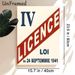 Vintage French Legal Document Painting Poster, Retro Typographic Poster, Bold Red & Navy Lettering Design, Classic Vintage Decor Piece For Home_maomaolike.com
