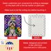 Tibetan Terrier King Of Mardi Gras Porcelain Ornament Christmas Tree Hanging Decorations For Home Christmas Holiday, Rectangle, Gift, Multicolor_maomaolike.com