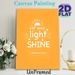 Bible Verse "Let Your Light Shine" Painting Poster, Warm Orange Minimalist Graphic Poster, Uplifting Spiritual Decor Ideal For Home, Office, Bedroom_maomaolike.com