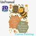 Bee Inspirational Quote Painting Poster, Cute Cartoon Cheerful Bee & Uplifting Messages Poster, Warm Motivational Decor Ideal For Home, Office Or_maomaolike.com