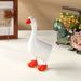 White Resin Goose Figurine Statue Craft, Decorative Ornament For Living Room, Study And Entryway Household Interior Layout
_maomaolike.com