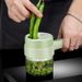 4In1 Vegetable Cutter Set Handheld Wireless Electric Garlic Masher Chopper Meat Grinder Machine Food Peel Slice_maomaolike.com