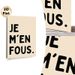 French Slogan Painting Poster, Minimalist Bold Typographic Poster, Casual Expressive Wording Design Ideal For Bedroom, Living Room Wall Decor_maomaolike.com