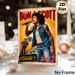 Bon Scott Rock-and-Roll Painting Poster, Vintage Vibrant Retro Rock Star Performance Scene Poster, Retro Rock Art Decor Suitable For Music Studio_maomaolike.com