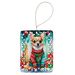 Chihuahua Christmas Porcelain Ornament Christmas Tree Hanging Decorations For Home Christmas Holiday, Rectangle, Gift, Multicolor_maomaolike.com
