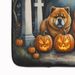 Chow Chow Spooky Halloween Memory Foam Kitchen Mat Machine Washable Anti-Fatigue Mat Cushion Comfort Bath Mat Or Kitchen Rug_maomaolike.com