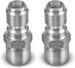 ESSENTIAL WASHER Plated Steel 3/8" Male Quick Connect Fittings Pressure Washer - Pressure Washer Plugs, 4200 PSI, 2 Pack_maomaolike.com