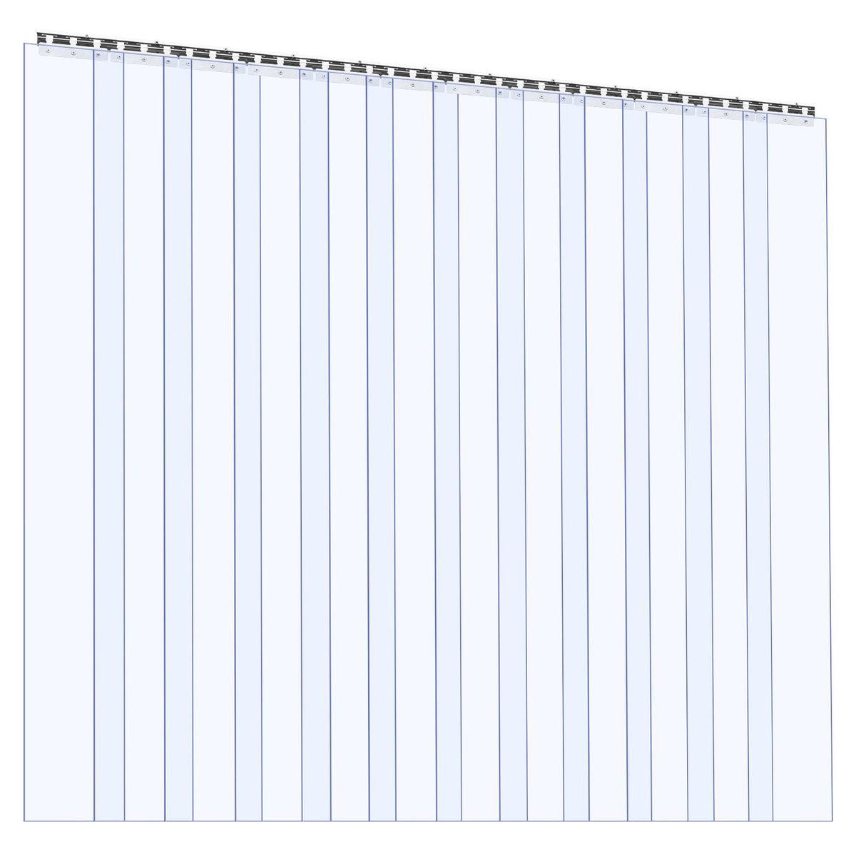 Clear PVC Strip Curtain, 84 In Height X 72 In Width X 0.08 In Thickness, 12 PCS Walk In Freezer Cooler Curtain Strips, Smooth Waterproof Plastic Door Strips For Warehouse, Freezer, Garage Doors_maomaolike.com