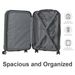 Green 3-Piece Premium ABS Luggage Set-20", 24", And 28" Suitcases With Multi-Position Handle, Silent Spinner Wheels, And TSA-Approved Lock-Durable, Stylish, And Spacious Travel Gear_maomaolike.com