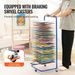 VEVOR Art Drying Rack 25 Removable Shelves Paint Drying Rack With Wheels Blue_maomaolike.com
