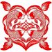 Chinese Folk Custom Lucky Fortune Koi Fish Paper-cut Finished Transparent Waterproof Sunproof Self-adhesive Glass Door_maomaolike.com