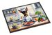 Miniature Pinscher The Chef Doormat Front Door Mat Indoor Outdoor Rugs For Entryway, Non Slip Washable Low Pile, 24H X 36W_maomaolike.com